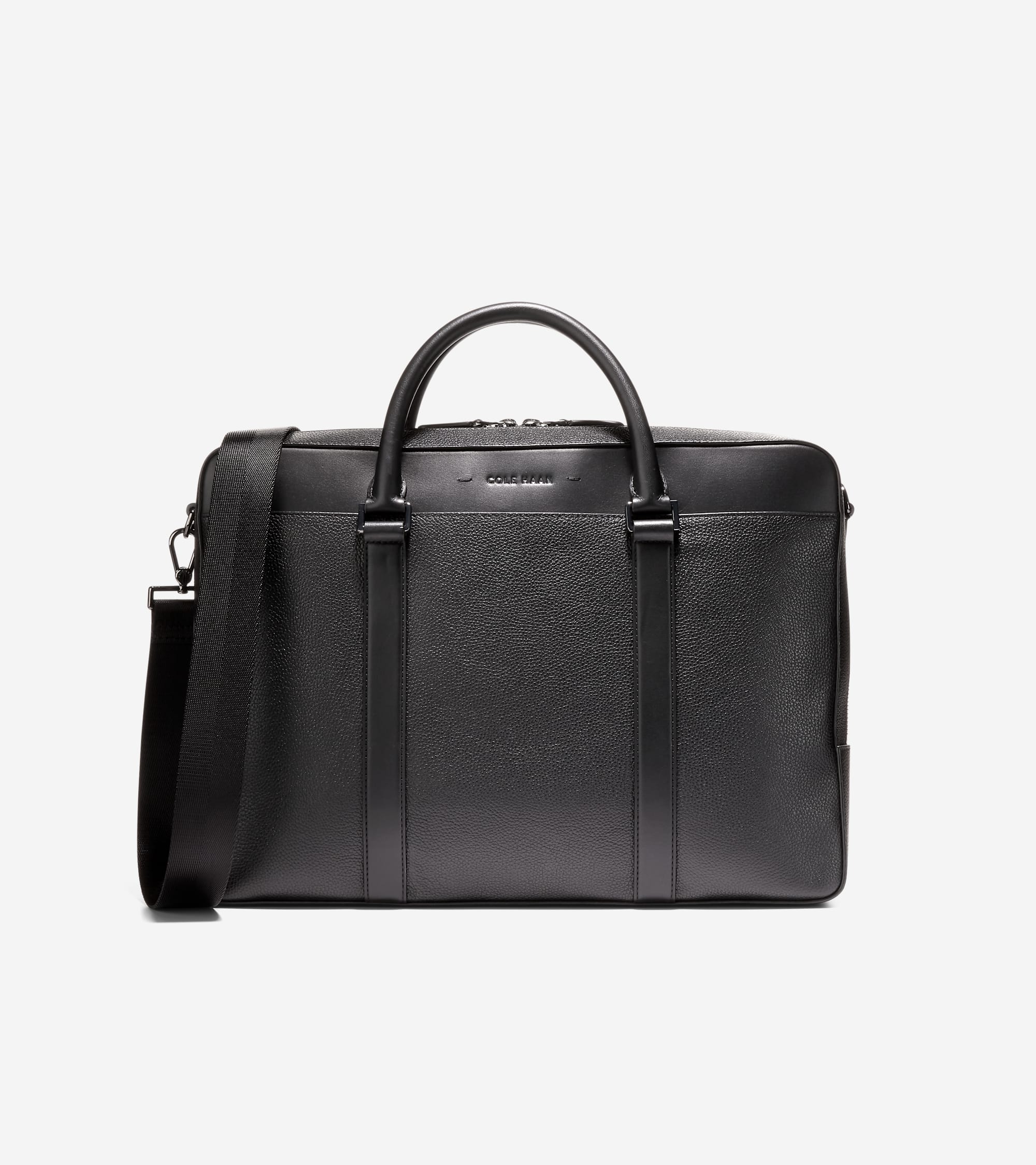 Triboro Briefcase in Black Cole Haan